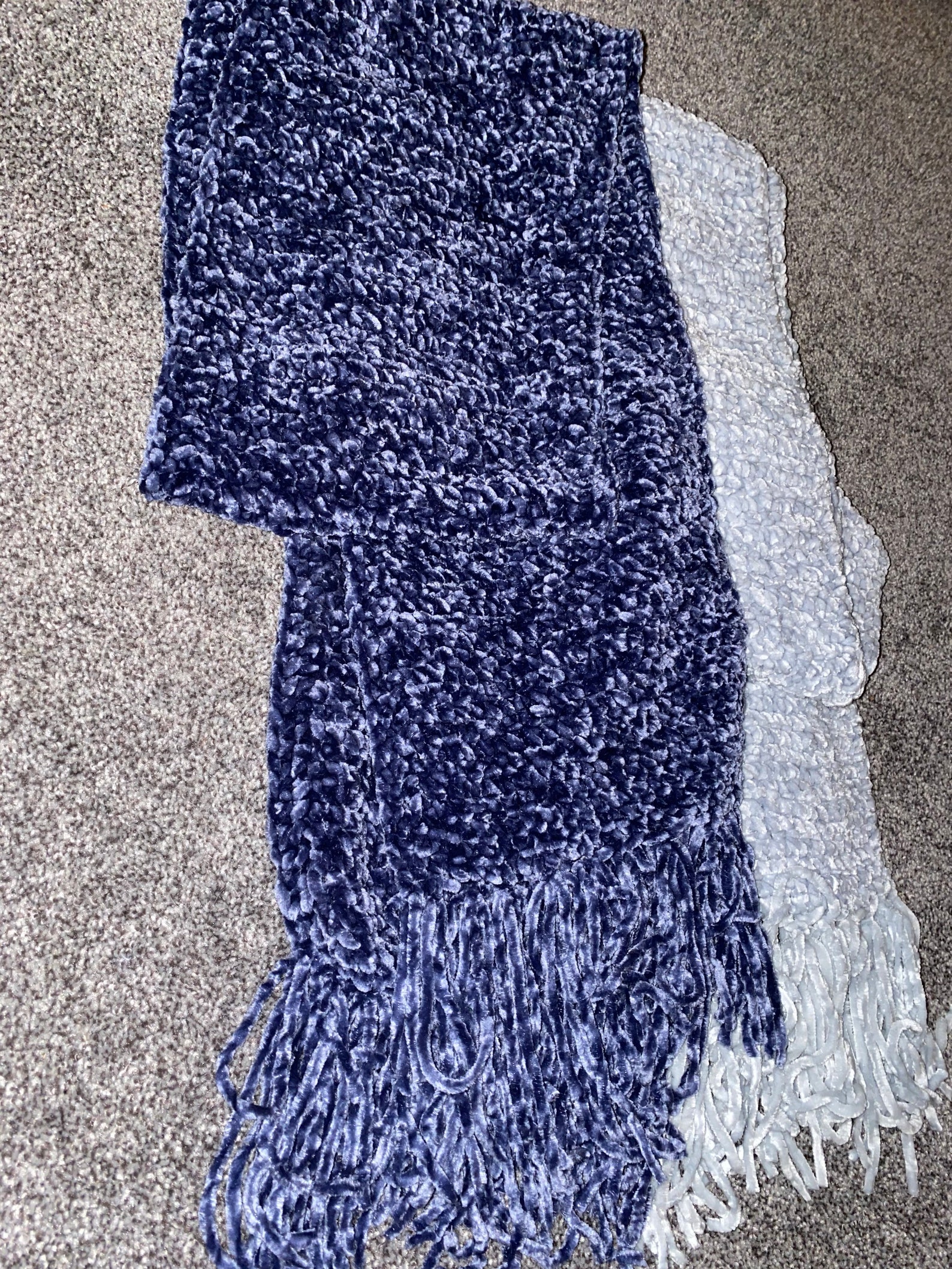 Velvet Yarn Scarves Etsy