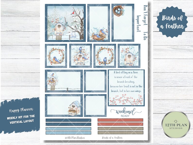 Winter Stickers, Planner Printable, Classic Happy Planner Kit, Weekly ...