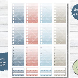 Winter Stickers, Planner Printable, Classic Happy Planner Kit, Weekly ...