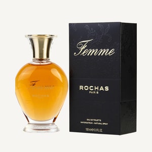 Vintage Femme by Rochas 3.4 Fl Oz Eau De Toilette Spray Fragancia para mujer 100% auténtica - Sin usar - Caja sellada