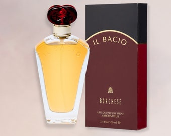 Il Bacio by Borghese Eau De Parfum Spray 3.4 fl oz Timeless and Yesteryear Fragrance For Women 100% Authentic & New With Box