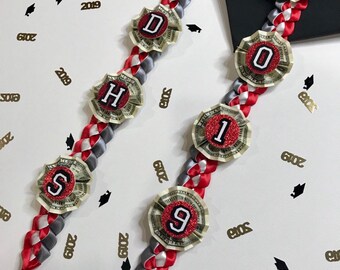 Mon!   ey Lei Etsy - graduation money lei open ended style graduation money le!   i graduation stole style money lei graduation ribbon lei