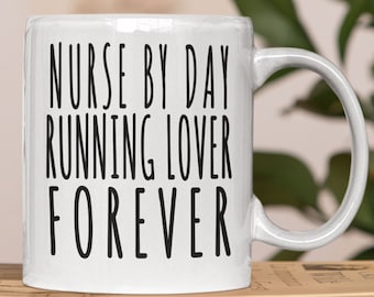 Nurse Coffee Mug, Marathon Gift, Runner Nurse Gift, Sport Lover Nurses, Half Marathon, Student Nurse Gifts