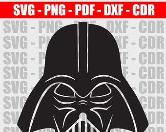 Darth Vader Mask Svg Etsy