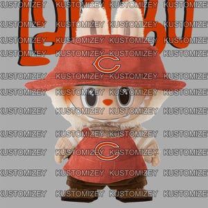 Labubu Chicago Bears Download instantâneo PNG