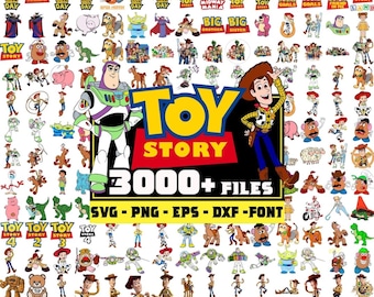 Más de 3000 SVG de Toy Story Mega Bundle, Toy Story SVG, Toy Story PNG, Toy Story Clipart, Buzz Lightyear SVG, Woody SVG, Dibujos animados SVG, Dibujos animados PNG,