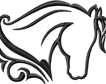 Machine Embroidery Designs, Instant Download, Fancy, Horse, Equine, Farm, Machine Embroidery File, Horse Embroidery Designs, PES File