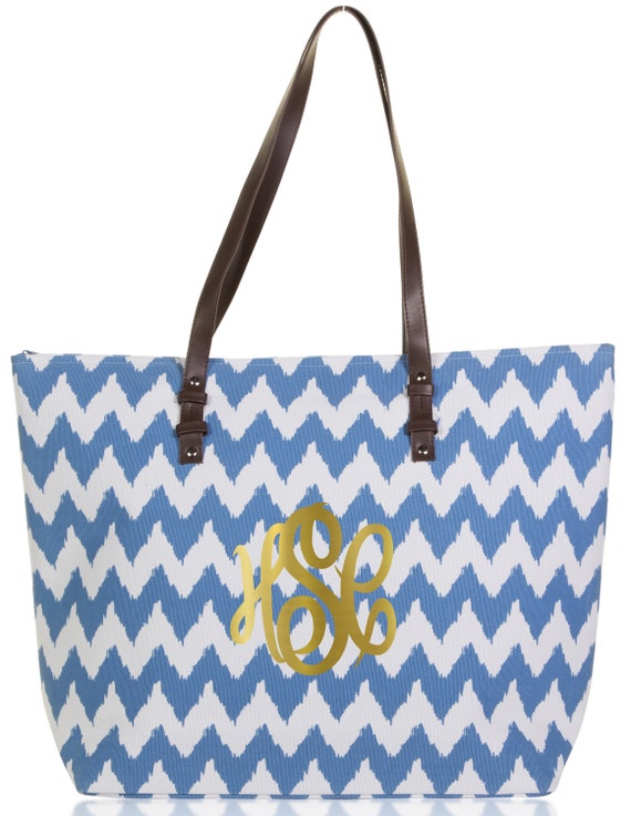 etsy monogrammed beach bag