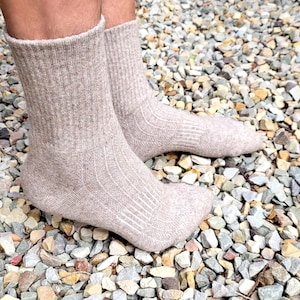Men&#39;s XXL Wool Socks, Cozy Warm Socks, Hiking Outdoor Socks, Mongolian Wool Socks