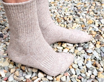 Calcetines de lana XXL para hombre, calcetines cálidos y cómodos, calcetines para senderismo y actividades al aire libre, calcetines de lana mongola.