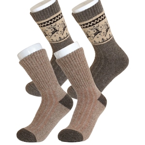 Wool Socks for Men and Women Crew Socks Warmest Wool Socks Virgin New Wool Socks Christmas Gift Mongolian Wool Socks