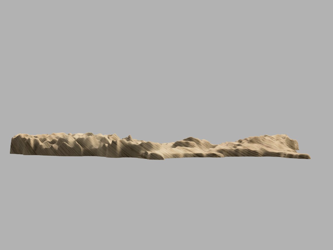 USA Topographic Map STL for CNC Milling Etsy