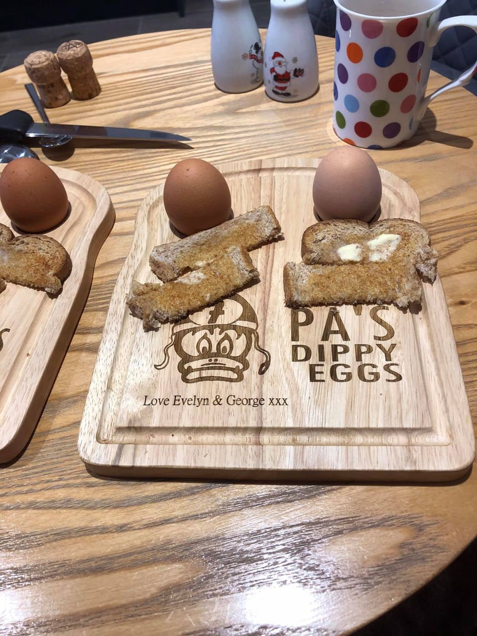 Personalised Engraved Wooden Dippy Egg & Soldiers Toast Etsy
