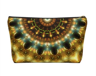 Coin Purse Hippie Mandala YinYang Coin Pouch With Zipper,Make Up Bag,Wallet Bag Change Pouch Key Holder