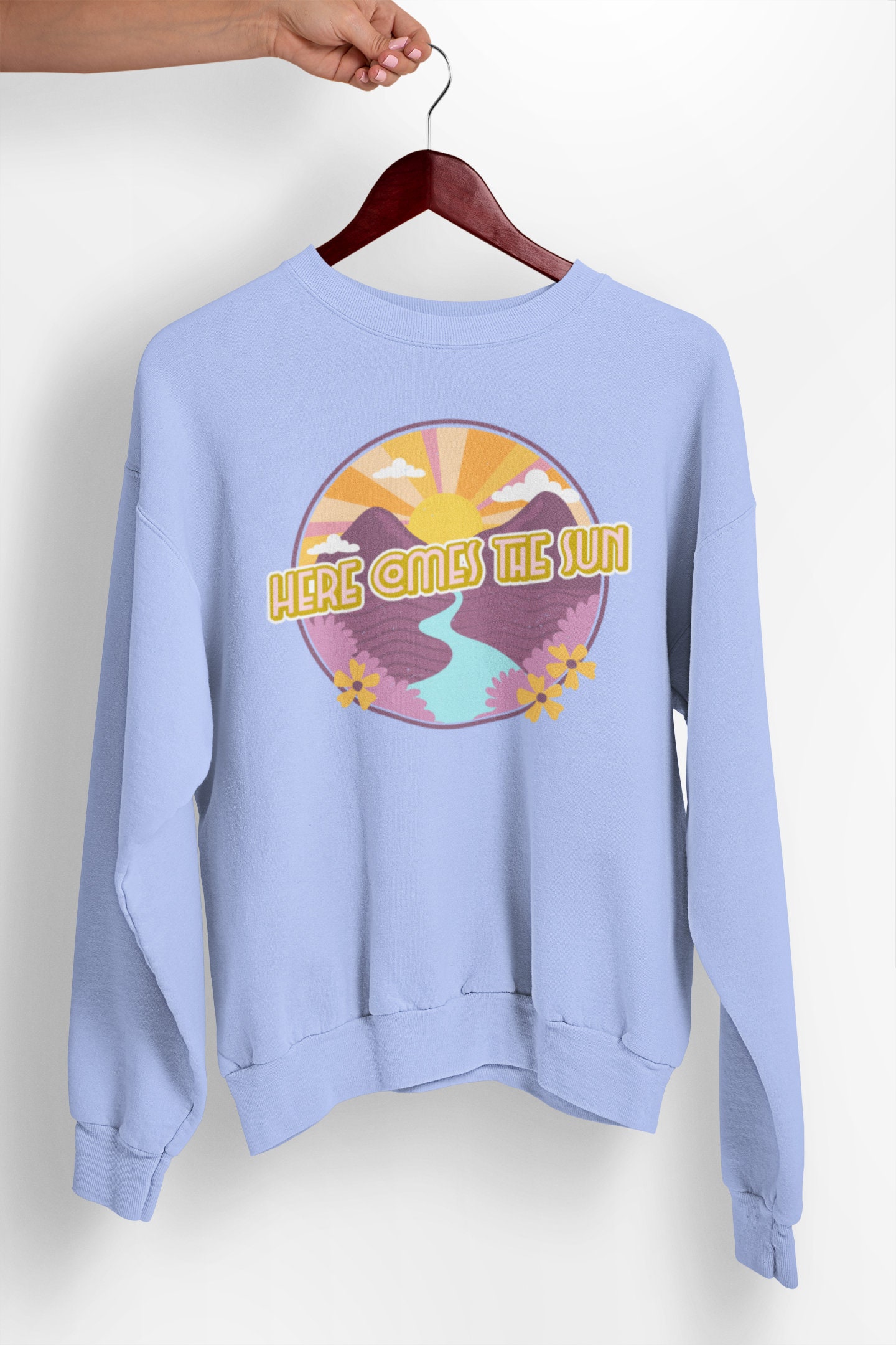 retro sun sweatshirt