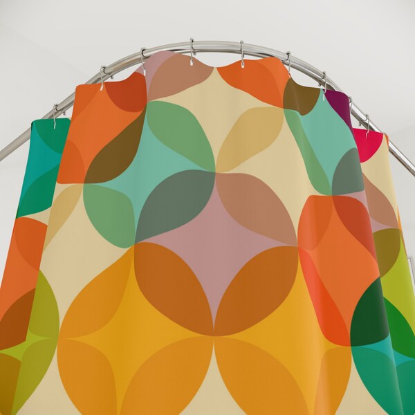 70s Shower Curtain Etsy