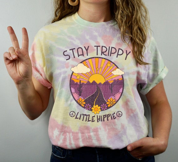 Koloniaal Reden Interessant Tie-dye Tshirt Hippie Shirt Trippy Gift Psychedelic - Etsy