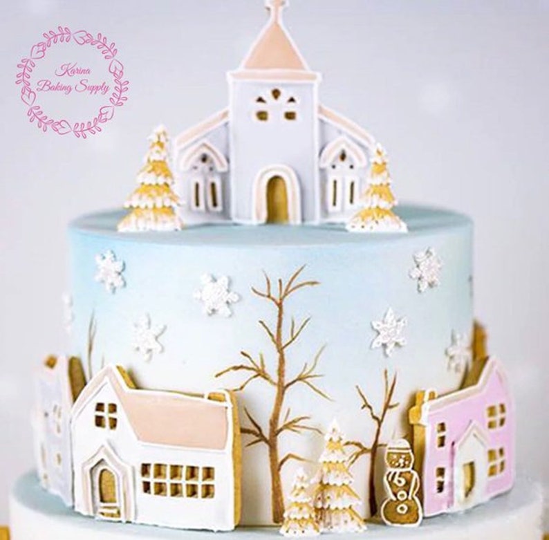 8 Cavities Gingerbread House Silicone Mold House Mould Etsy Australia