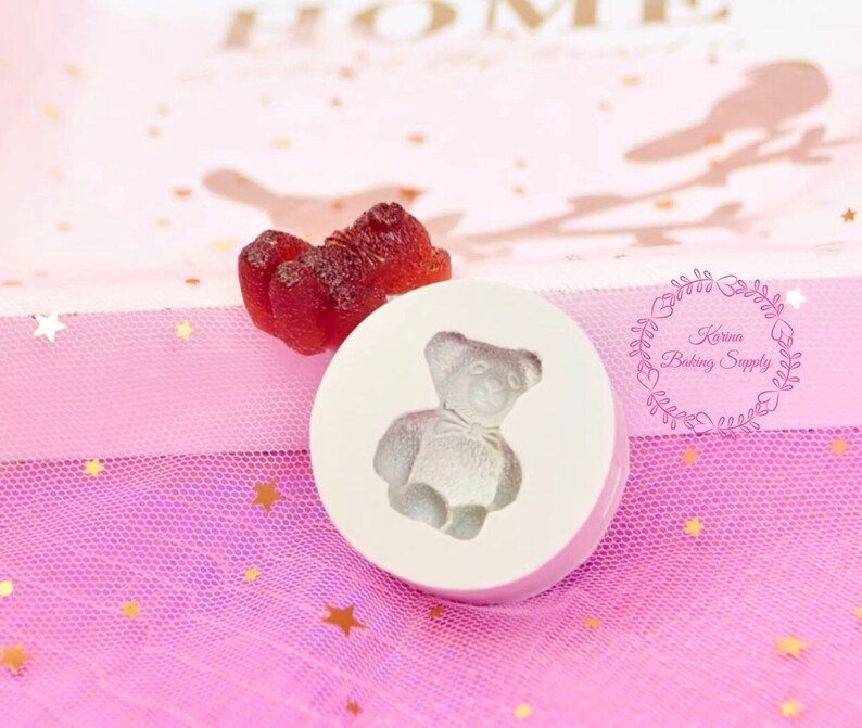 Teddy bear silicone mold fondant cake mold chocolate mould Gum paste mould Clay Resin
