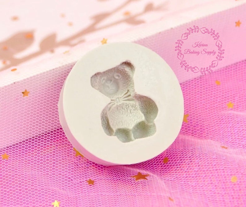 Teddy bear silicone mold fondant cake mold chocolate mould Gum paste mould Clay Resin