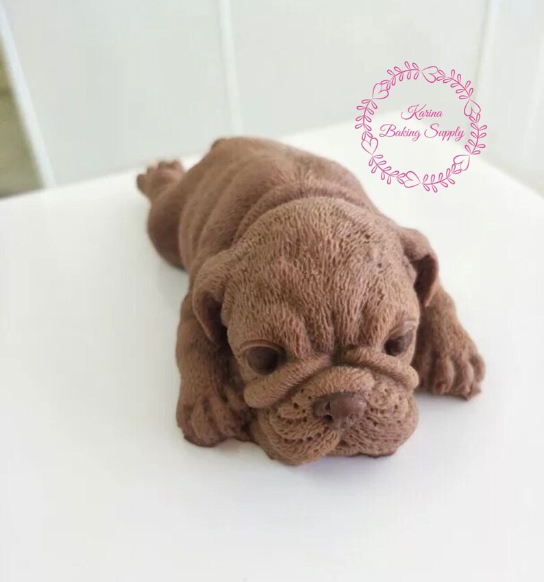 silicon mold cake mold silicone mold soap mold chocolate mold a* 3D bulldog mold 3D puppy mold cake mold silicone mould