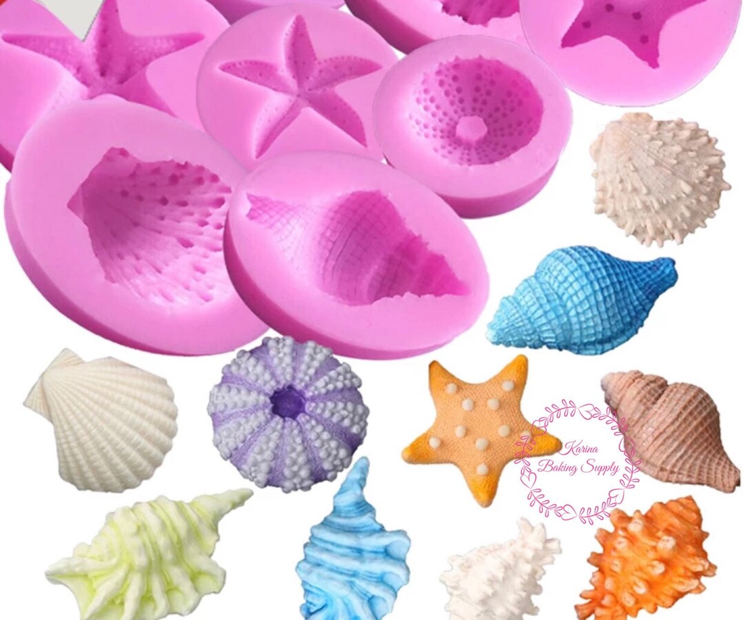 Seashell Silicone Mold Seashell Flexible Mold Food Safe Etsy