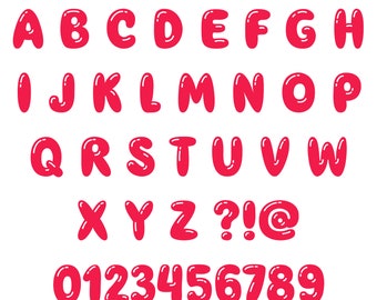 balloon font, balloon font svg, balloon alphabets, alphabet, letters, svg, png, dxf font, file for cricricut