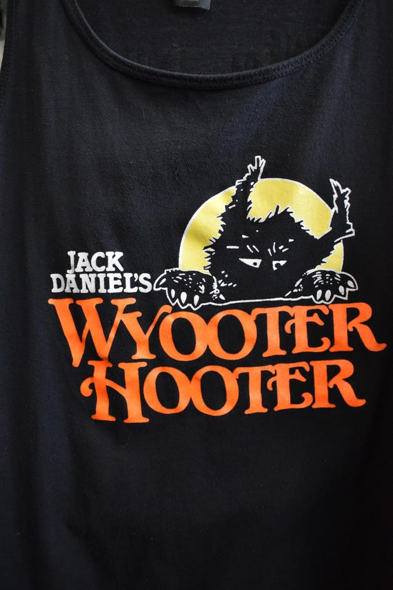 90s Jack Daniel'sパロディ Ensenada タンクトップ 80s 90s Jack Daniels Halloween Wyooter Hooter Tank Top Single