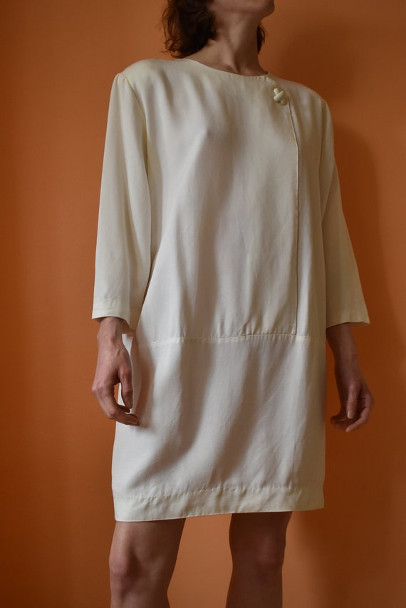 80s Minimalist Sack Dress // Fits All // Vintage … - image 7