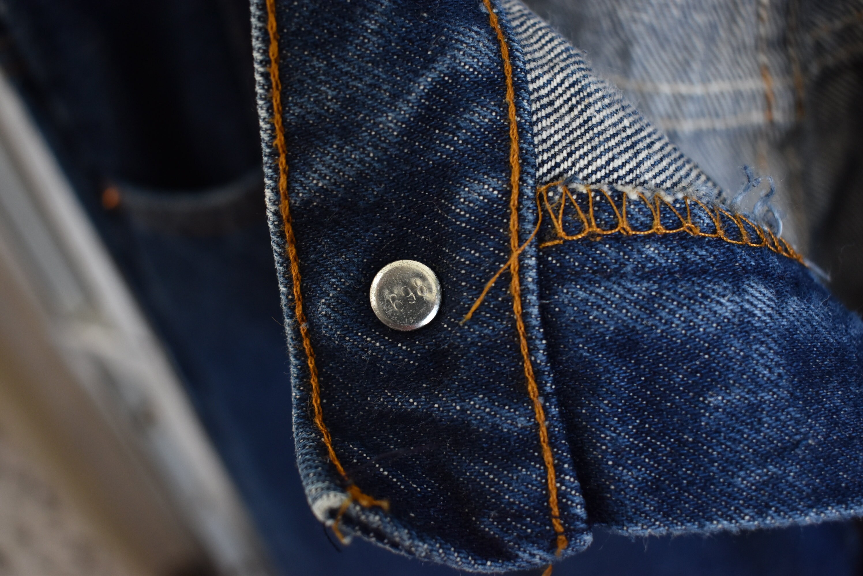 Vintage 1970s Levis 517 Orange Tab Jeans Dark Wash Paper Tag