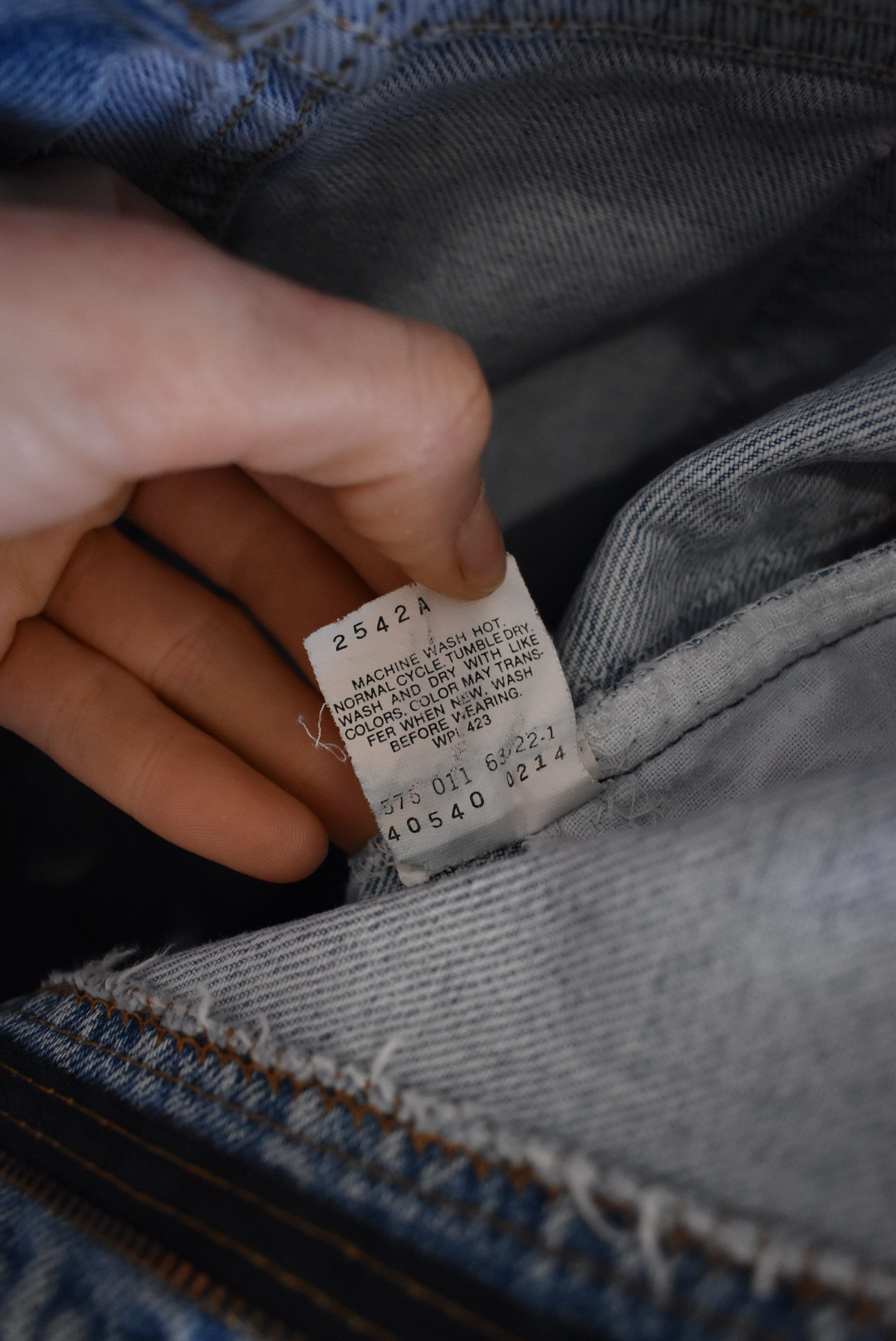 Vintage 80s Levis 540 Jeans Leather Tab // Thrashed 1980s Relaxed