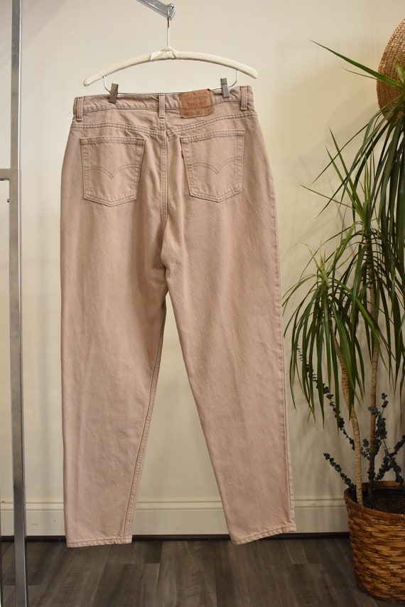 Vintage 90s Levi's Tan 521 Jeans Women // 1990s U… - image 6