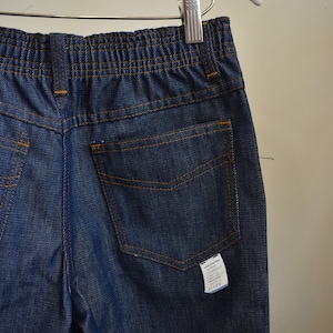 Vintage Deadstock 1970s Sears Bootcut Dark Wash Jeans // Little Boys Petite Womens Retro 70s NWT Scovill  Denim Flare Jeans // 26-27&quot; Waist