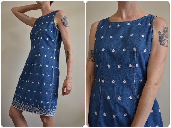 jean tank dress