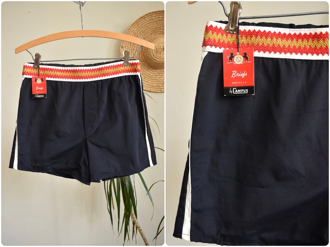 1950s Deadstock Campus Swim Trunks // Midcentury Mens Bathing Etsy