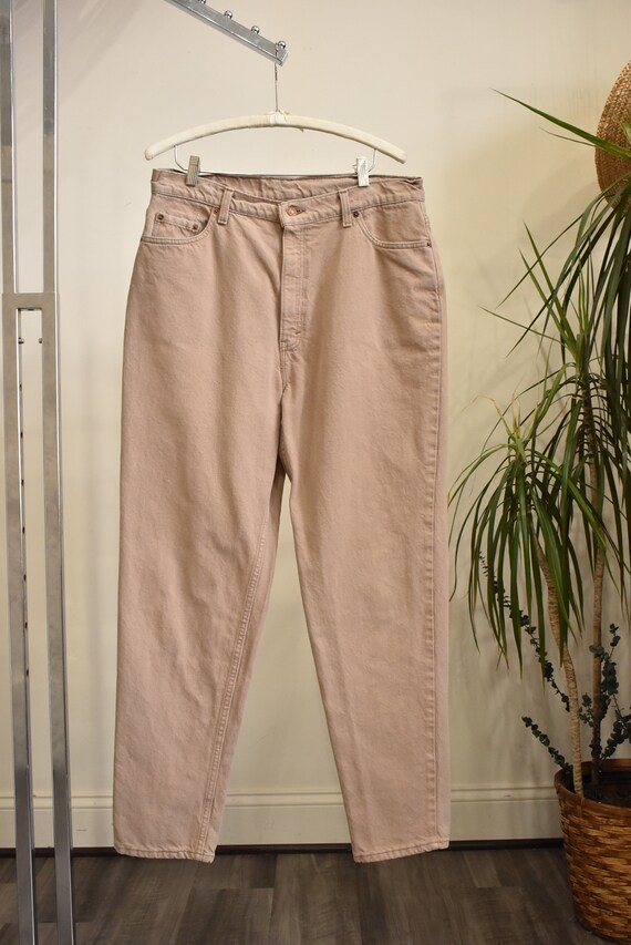 Vintage 90s Levi's Tan 521 Jeans Women // 1990s U… - image 2