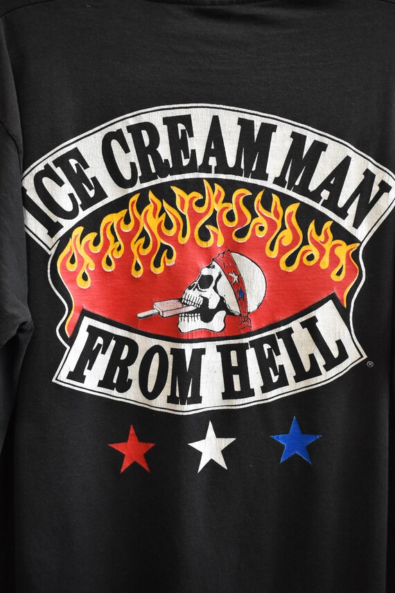 80s 90s Ice Cream Man From Hell Motorcycle Flames Sku… Gem