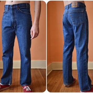 70s Levi's Bootcut Saddleman Orange Tab 517 Jeans Made in - Etsy