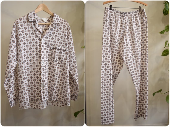 Vintage 1960s Pajamas Loungewear Set // Pants & Sh
