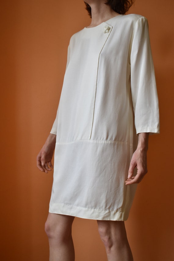 80s Minimalist Sack Dress // Fits All // Vintage … - image 3