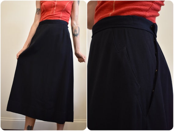 Antique Edwardian 1910s Wool Gabardine Blend Walki