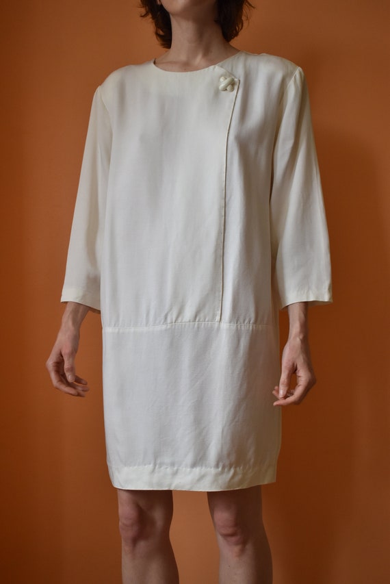 80s Minimalist Sack Dress // Fits All // Vintage … - image 2