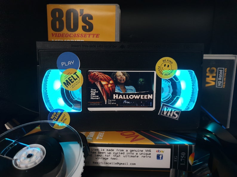 Retro VHS Lamp,Halloween,Top Quality Amazing Gift For Any Movie Fan,Man Cave Ideas or Pick your own Movie
