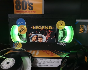 Retro VHS Lamp,Legend,Top Quality Amazing Gift  For Any Movie Fan,Man Cave Ideas or Pick your own Movie