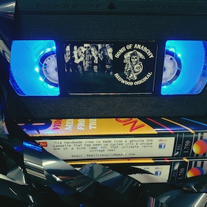 Retro VHS Lamp,Sons of Anarchy Jax Teller, Top Quality!Amazing Gift  For Any Movie Fan,Man Cave Ideas or Pick your own Movie S2