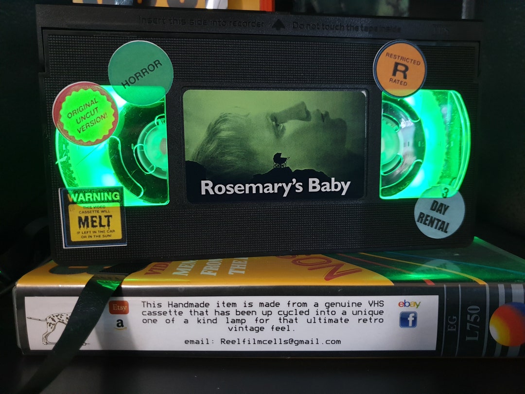 Retro VHS Lamp Rosemary's Baby top Quality Amazing Gift Etsy