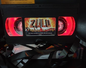 Retro VHS Lamp,Zulu,Night Light Stunning Collectible, Top Quality!Amazing Gift Idea For Any Movie Fan,Man Cave Ideas!