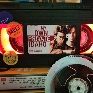 My own private Idaho Classic Retro VHS Tape Night Light table lamp stunning Or pick any movie!