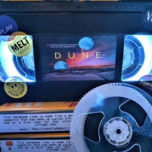 Dune Classic Retro VHS Tape Night Light table lamp,Top Quality! Or pick any movie!