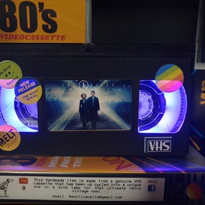 Retro VHS Lamp,The X Files,Top Quality!Amazing Gift For Any Movie Fan,Man Cave Ideas! Stunning Light